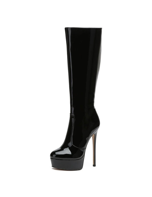 Stiefel STACKSTAND Black Shiny | Giaro SALE