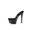 GLEAM-601 - Plateau High Heel Pantoletten - Schwarz | Pleaser