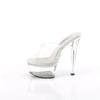 GLEAM-601 - Plateau High Heel Pantoletten - Transparent | Pleaser