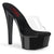 GLEAM-601 - Plateau High Heel Pantoletten - Schwarz | Pleaser