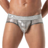 Sexy Herren-Slip Silber mit Glitzereffekt & Komfort-Beutel | TOF Paris