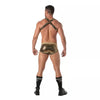 Herren Harness Gold Glitzer - Elastisch, Verstellbar & Komfortabel | TOF Paris