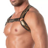 Herren Harness Gold Glitzer - Elastisch, Verstellbar & Komfortabel | TOF Paris