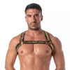 Herren Harness Gold Glitzer - Elastisch, Verstellbar & Komfortabel | TOF Paris