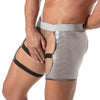 Herren Glitter Shorty Silber - Elastische Bänder, auffälliger Style | TOF Paris