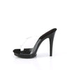 GLORY-501 High Heels Sandaletten - Transparent/Schwarz | Fabulicious