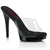 GLORY-501 High Heels Sandaletten - Transparent/Schwarz | Fabulicious