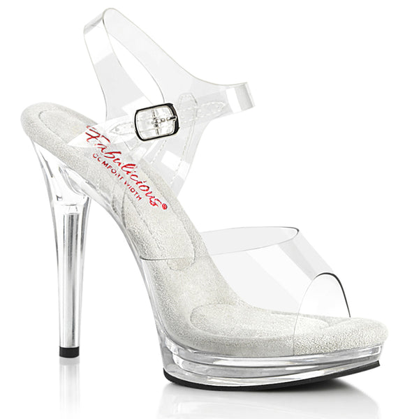 GLORY-508 High Heels Sandaletten - Transparent von Fabulicious
