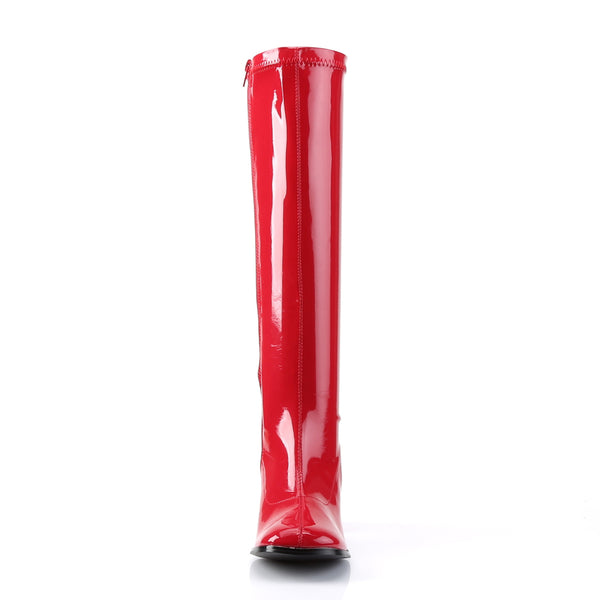 GOGO-300 Stiefel Rot Lack von Funtasma – Ansicht 2