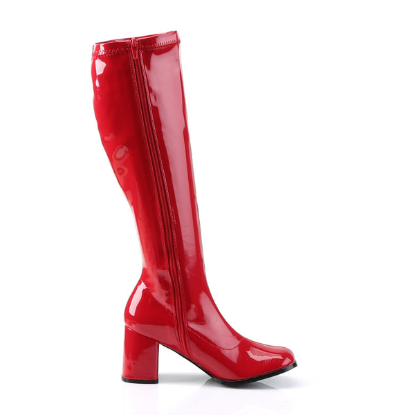 GOGO-300 Stiefel Rot Lack von Funtasma – Ansicht 5