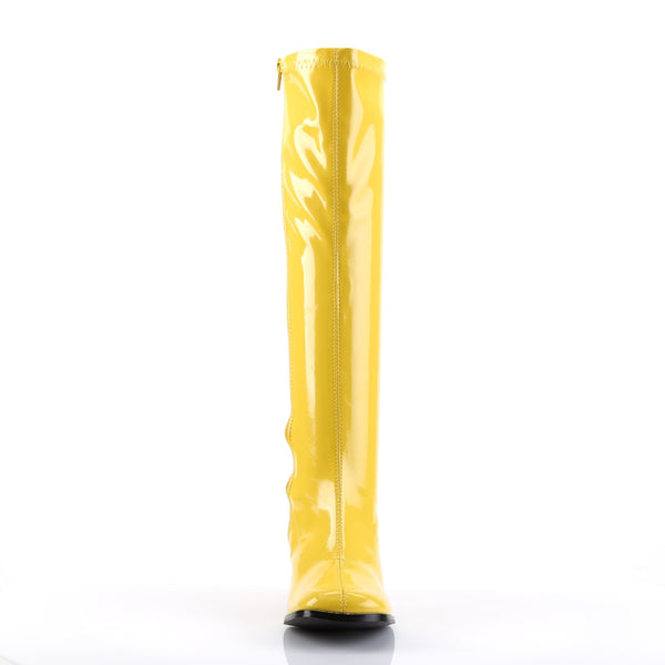 GOGO-300 Stiefel Lack Gelb von Funtasma – Ansicht 2