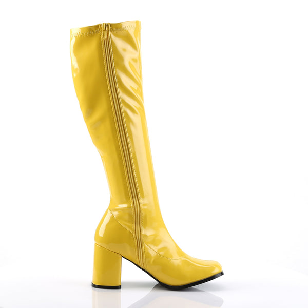 GOGO-300 Stiefel Lack Gelb von Funtasma – Ansicht 5