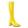 GOGO-300 Stiefel Lack Gelb von Funtasma