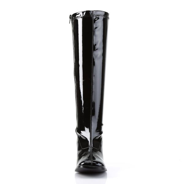 GOGO-300WC Weitschaft Stiefel Lack Schwarz von Funtasma – Ansicht 2