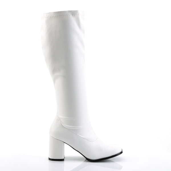 GOGO-300WC Weitschaft Stiefel Weiß von Funtasma – Ansicht 5