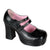 GOTHIKA-09 Plateau Pump Mary Janes schwarz matt | DemoniaCult