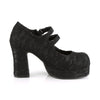 GOTHIKA-09 Plateau Pump Mary Janes Soitze schwarz | DemoniaCult