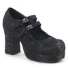 GOTHIKA-09 Plateau Pump Mary Janes Soitze schwarz | DemoniaCult