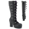 GOTHIKA-160 Plateau Stiefel Schwarz Matt von DemoniaCult