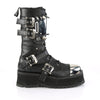 GRAVEDIGGER-250 Plateau Stiefel schwarz Schnallen Nieten von DemoniaCult – Ansicht 5