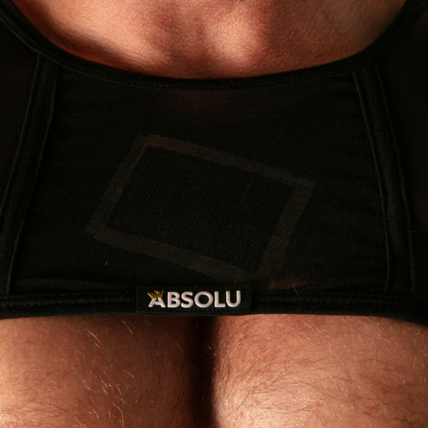 Bare-Mesh Harness Schwarz von Absolu Male – Ansicht 4