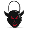 HB-112 Handtasche Teufelskopf Schwarz/Rot Lack | DemoniaCult