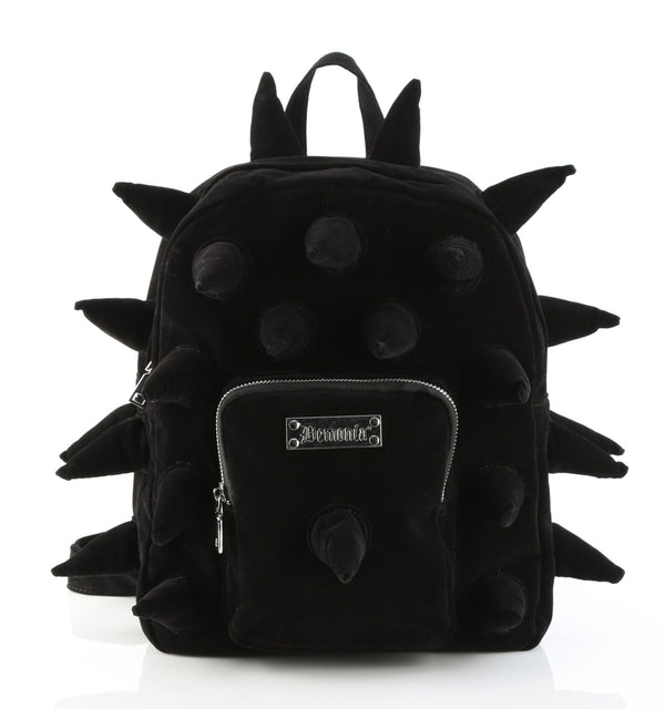 HB-113 Rucksack mit Nieten Schwarz von DemoniaCult – Ansicht 2
