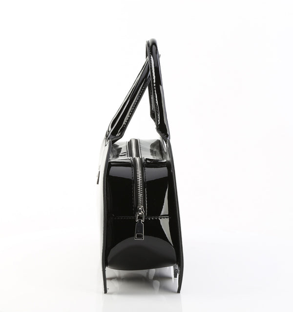 HB-115 Handtasche Fledermaus Schwarz Lack von DemoniaCult – Ansicht 3