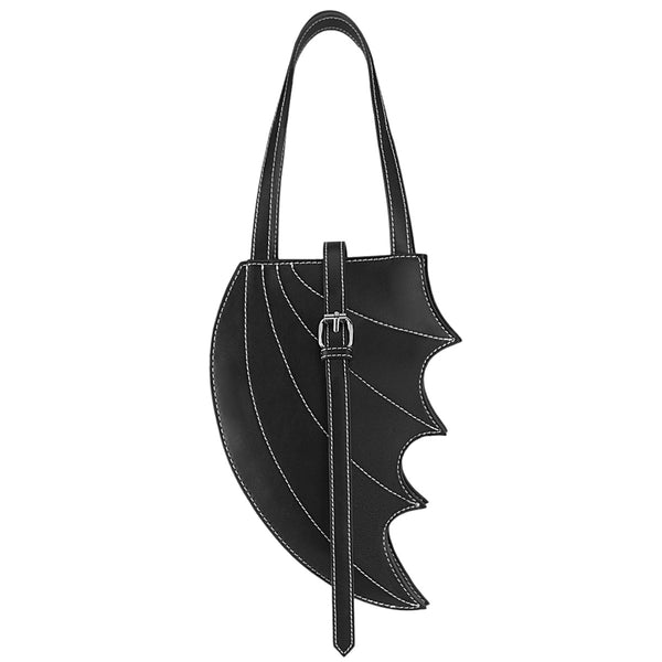 HB-215 Handtasche Fledermausflügel Schwarz von DemoniaCult