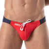 Mini Badeslip Holidays, Rot - Sexy, minimalistischer Beach-Style | TOF Paris