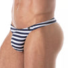 Gestreifter Iconic Swim sailor-String von TOF Paris – Ansicht 4