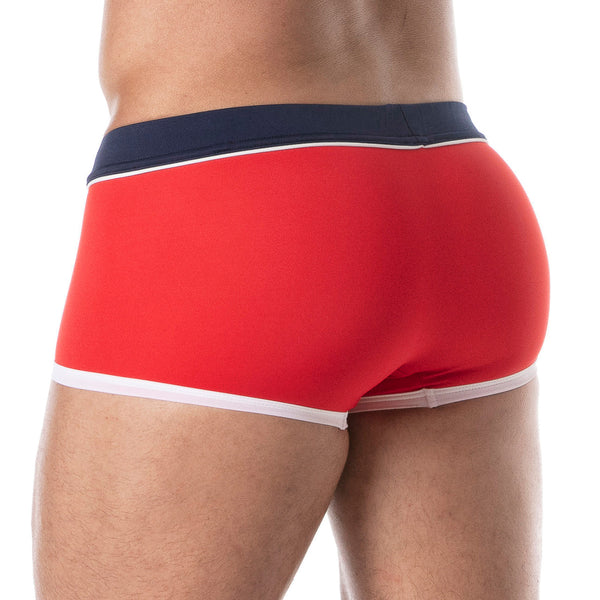 Herren Badeboxer, Rot - Slim Fit, Elegant & Komfortabel | TOF Paris