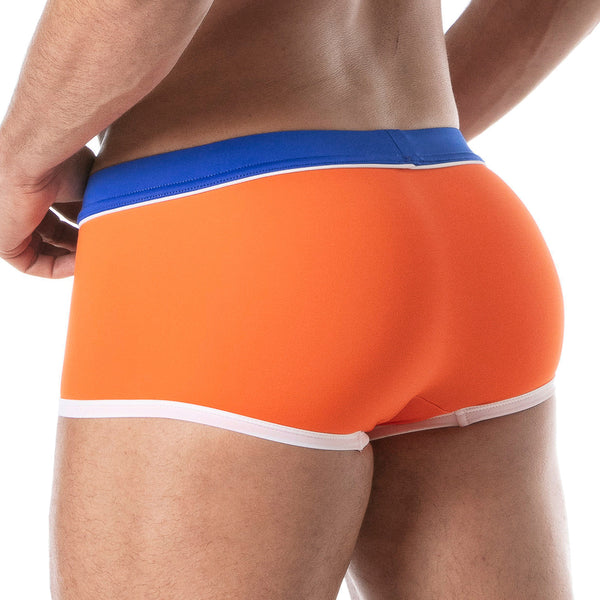 Herren Badeboxer, Orange - Slim Fit, Elegant & Komfortabel | TOF Paris