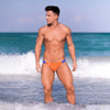 Mini Badeslip Holidays, Orange - Sexy, minimalistischer Beach-Style | TOF Paris