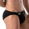 Mini Badeslip Holidays, Schwarz - Sexy, minimalistischer Beach-Style | TOF Paris