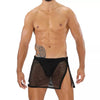 Schwarzer revolutionärer Jockskirt mit integriertem String von TOF Paris – Ansicht 5