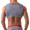 Blaues Iconic Sleeveless Sailor-Crop-Top von TOF Paris – Ansicht 2