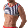 Blaues Iconic Sleeveless Sailor-Crop-Top von TOF Paris – Ansicht 3