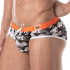Badehose Herren Grau-Camouflage - Komfortabler Sitz | TOF Paris