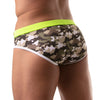 Badehose Herren Khaki-CamouflageKomfortabler Sitz | TOF Paris