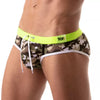 Badehose Herren Khaki-CamouflageKomfortabler Sitz | TOF Paris