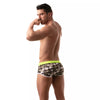 Badeboxer Herren Khaki-Camouflage - Figurformend & Nahtloser Komfort | TOF Paris