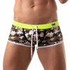 Badeboxer Herren Khaki-Camouflage - Figurformend & Nahtloser Komfort | TOF Paris