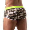 Badeboxer Herren Khaki-Camouflage - Figurformend & Nahtloser Komfort | TOF Paris