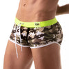 Badeboxer Herren Khaki-Camouflage - Figurformend & Nahtloser Komfort | TOF Paris
