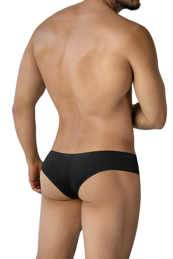 Schwarze aufregend maskuline Herren-Badepants aus nahtlosem Stoff von CUT4MEN – Ansicht 2