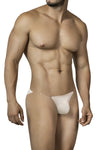 Beige aufregend maskuline Herren-Badepants mit seitlichem Silikonband von CUT4MEN