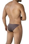 Mokkabraune aufregend maskuline Herren-Badepants mit seitlichem Silikonband von CUT4MEN – Ansicht 2