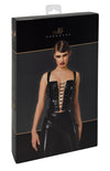 Sexy schwarzes Dominae Lack Corset Top von Noir Handmade – Ansicht 9