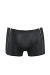 Herren Shorts aus matter Kunstleder mit seitlichen Reißverschluss von Passion Menswear – Ansicht 7